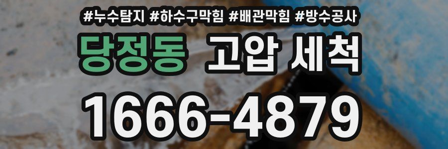 당정동 고압 세척