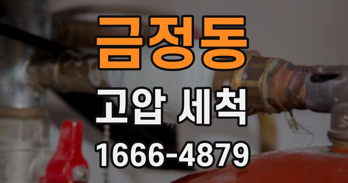 금정동 고압 세척