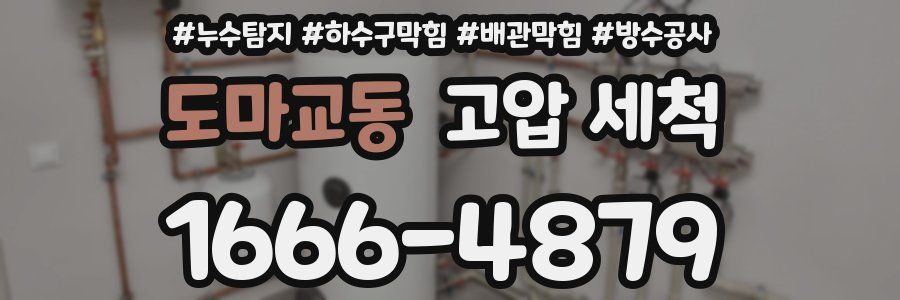 도마교동 고압 세척