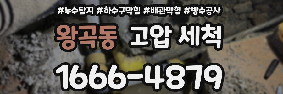 왕곡동 고압 세척