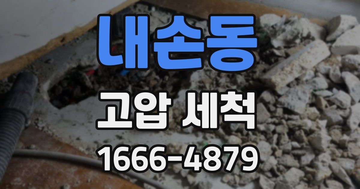 내손동 고압 세척