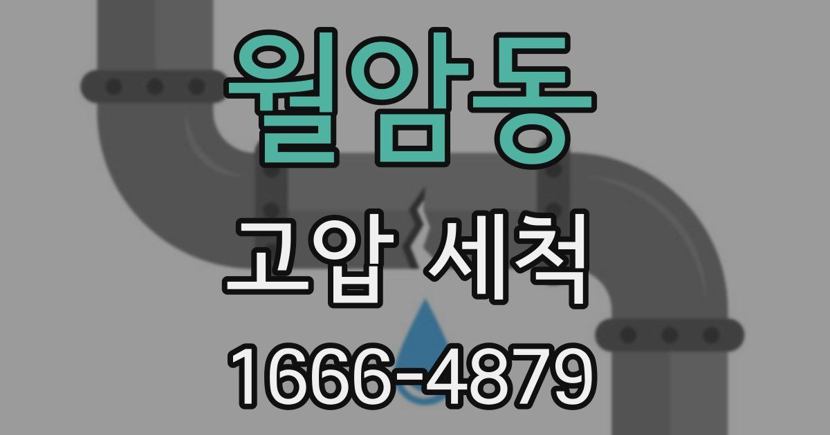 월암동 고압 세척
