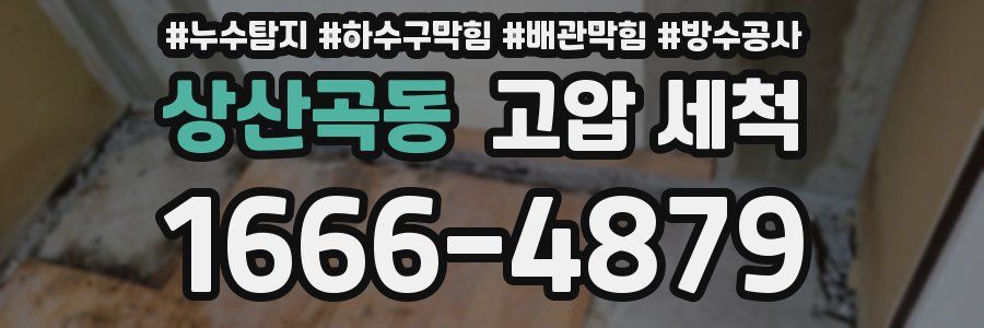 상산곡동 고압 세척