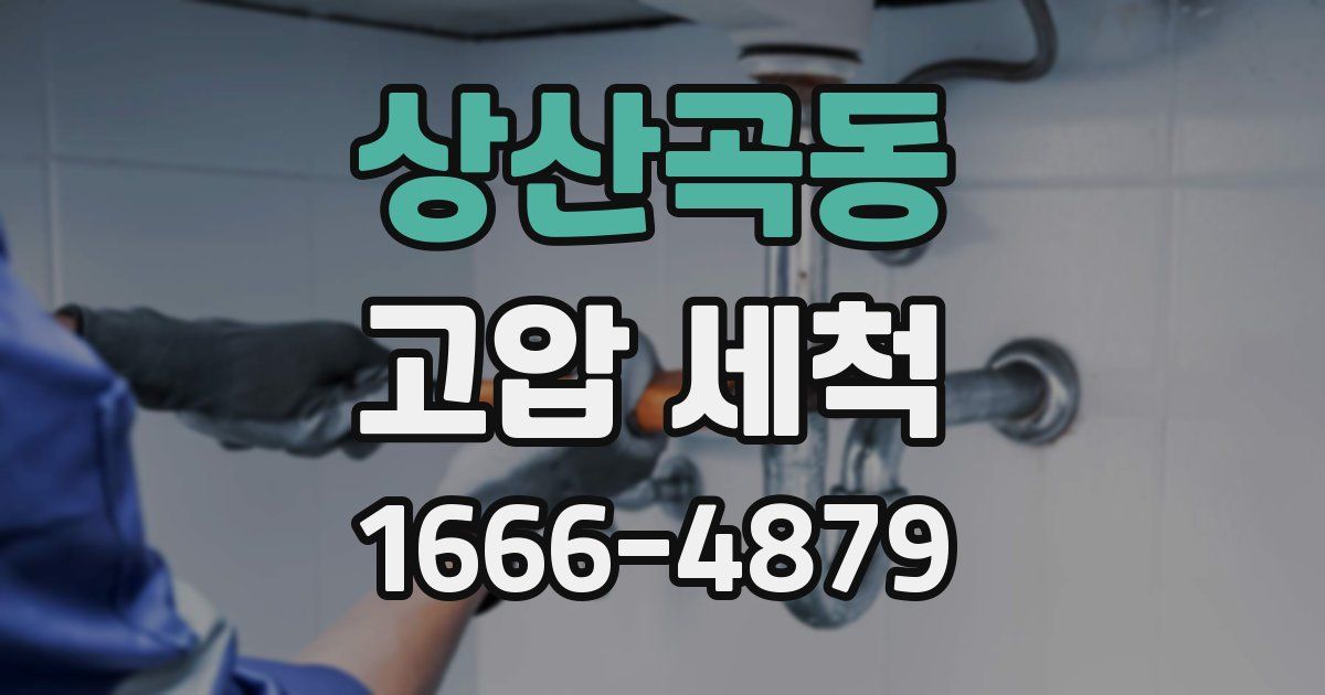 상산곡동 고압 세척