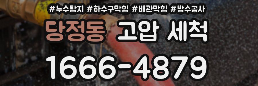 당정동 고압 세척