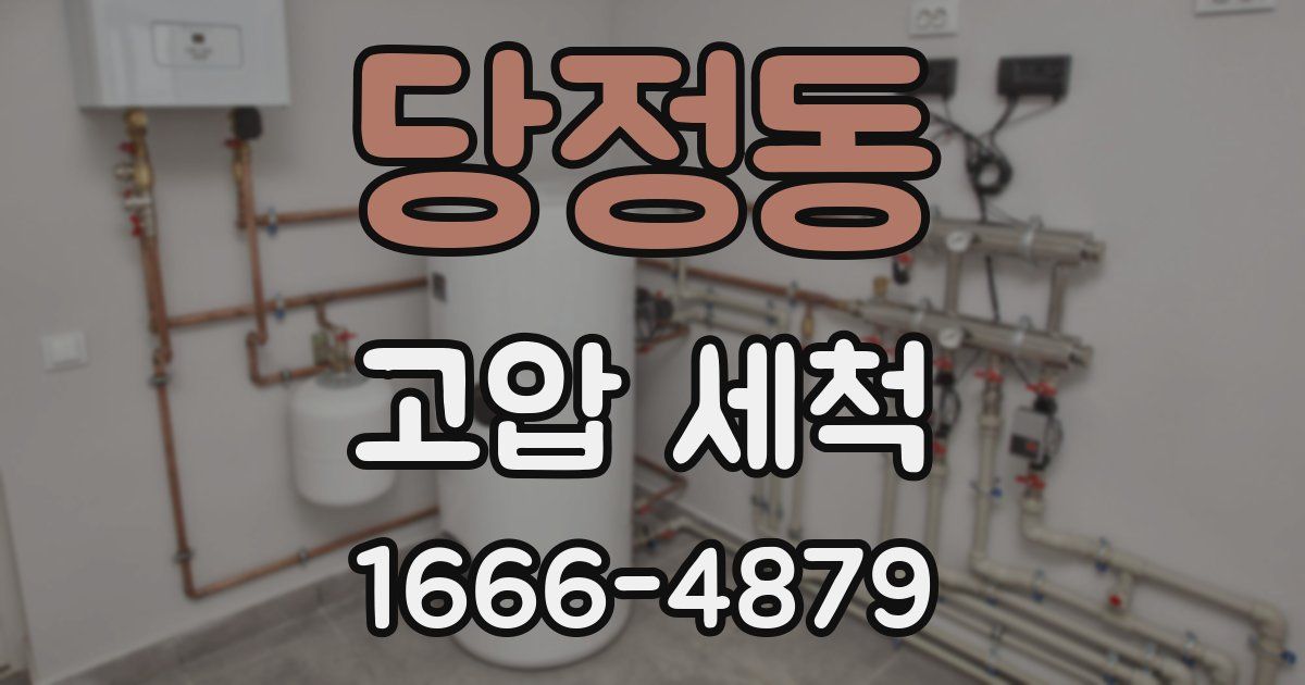당정동 고압 세척