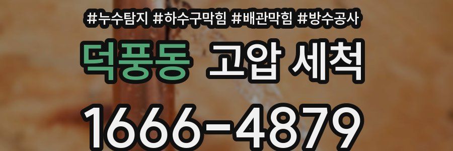 덕풍동 고압 세척