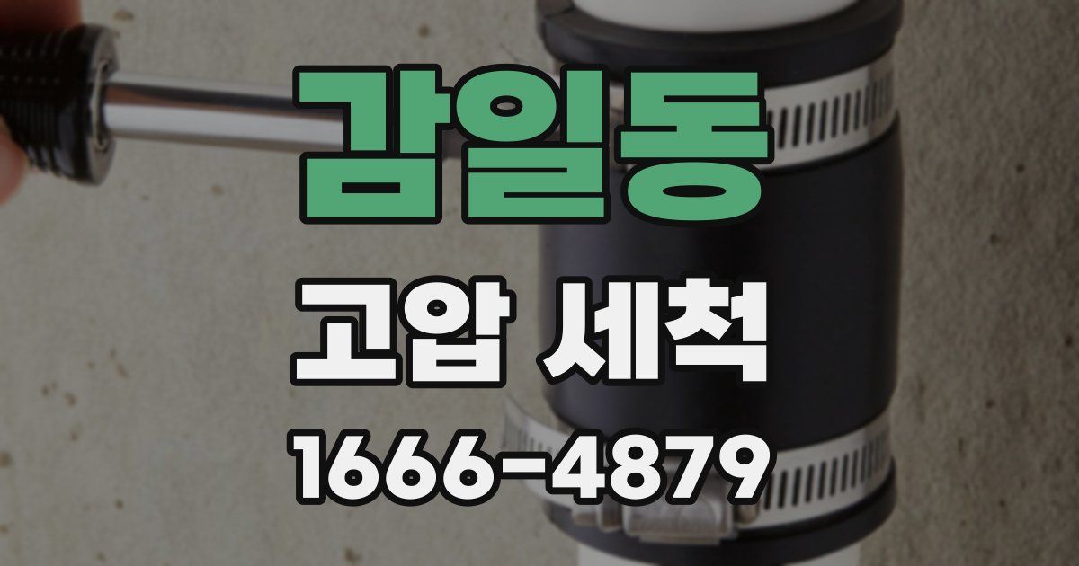 감일동 고압 세척
