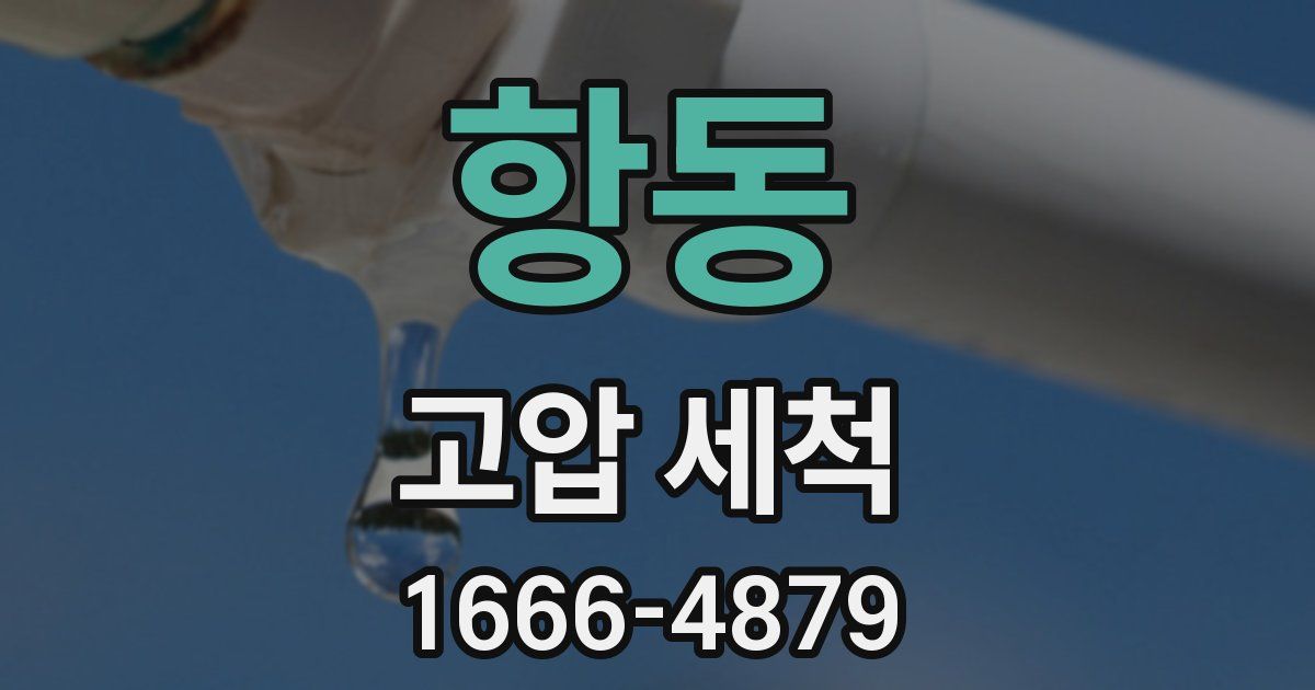 항동 고압 세척
