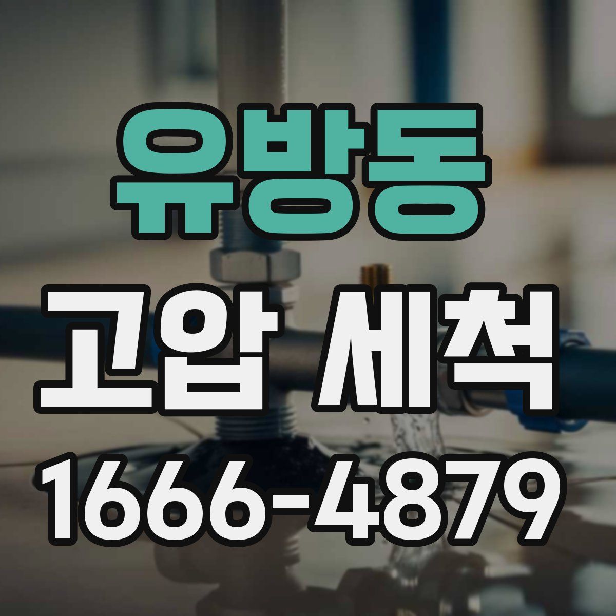 유방동 고압 세척