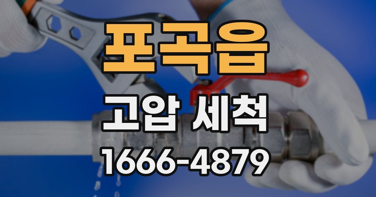 포곡읍 고압 세척