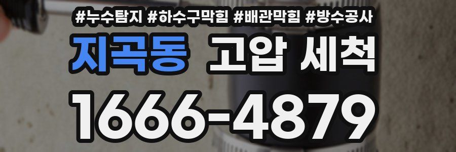 지곡동 고압 세척