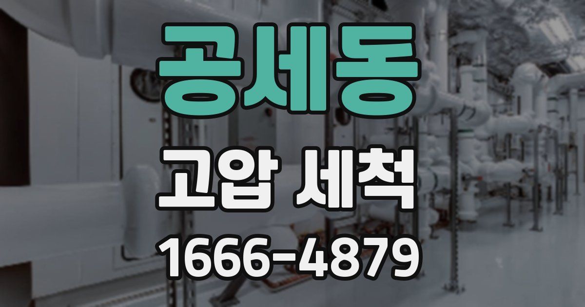 공세동 고압 세척