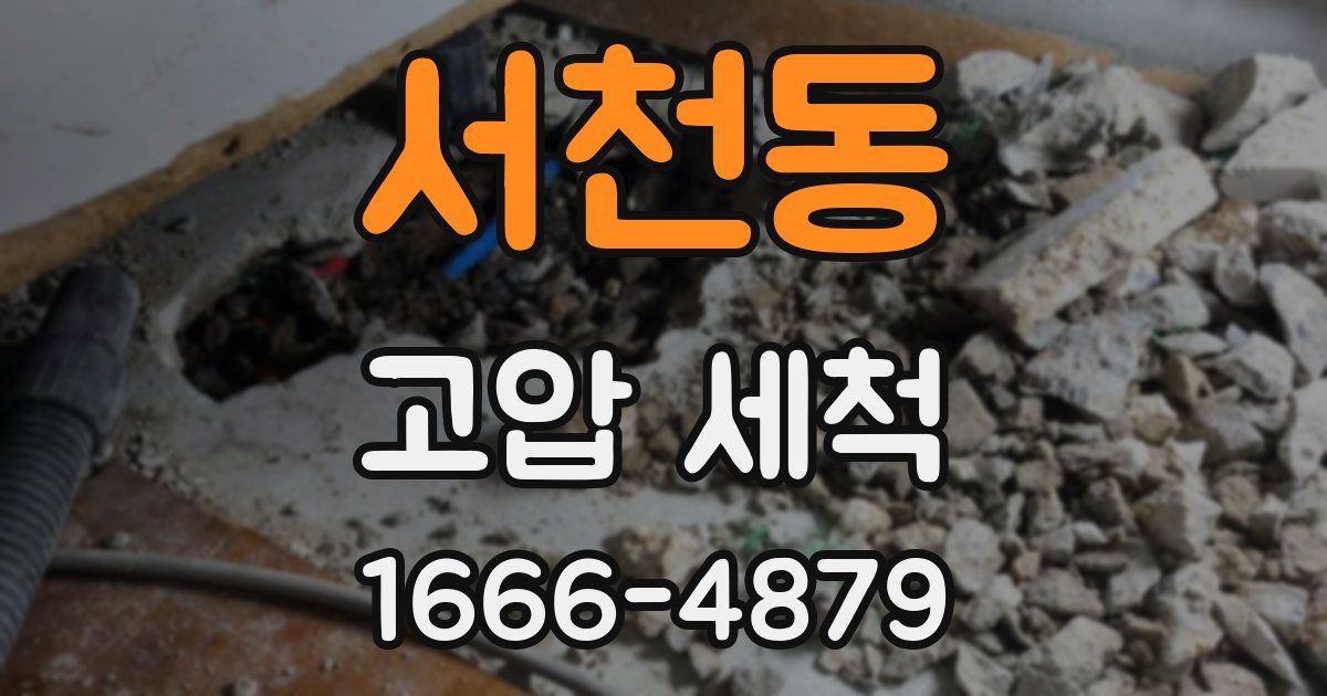 서천동 고압 세척
