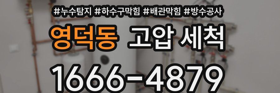 영덕동 고압 세척
