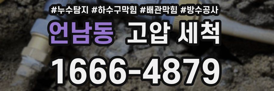 언남동 고압 세척