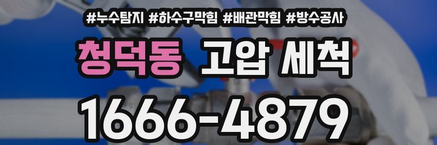 청덕동 고압 세척