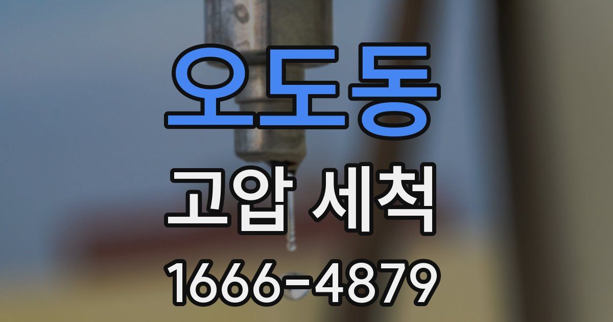 오도동 고압 세척