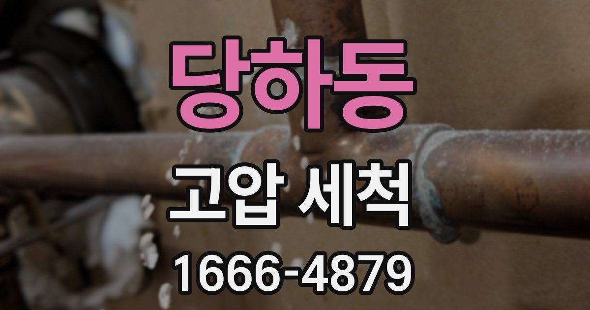 당하동 고압 세척