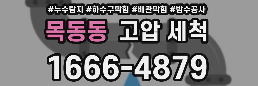 목동동 고압 세척