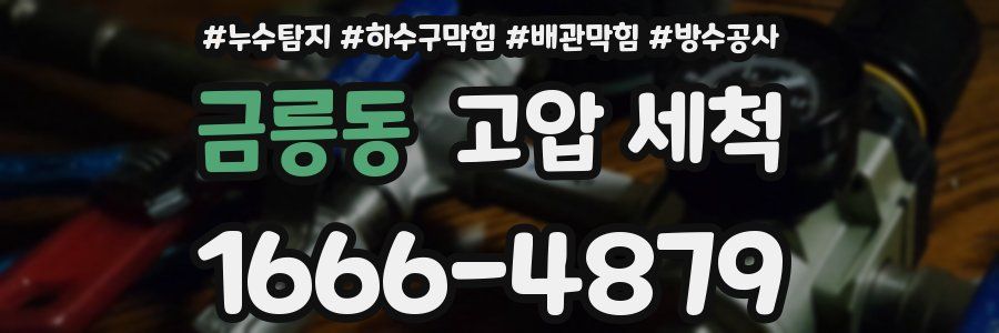 금릉동 고압 세척