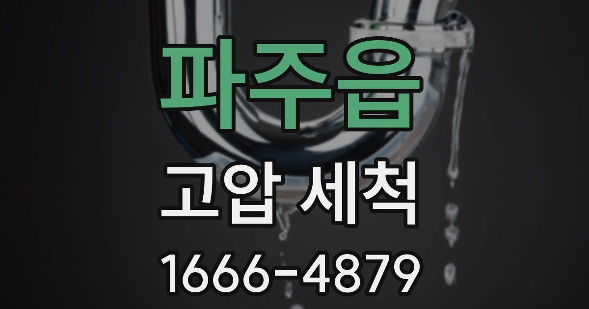 파주읍 고압 세척