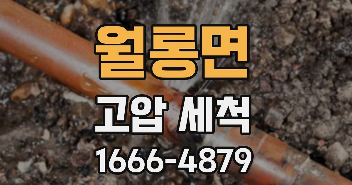 월롱면 고압 세척