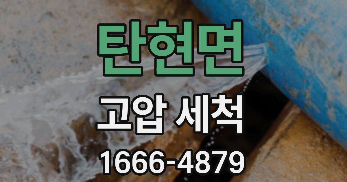 탄현면 고압 세척