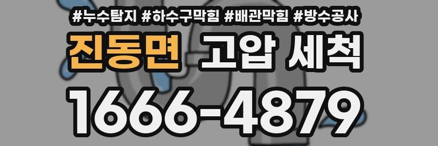 진동면 고압 세척