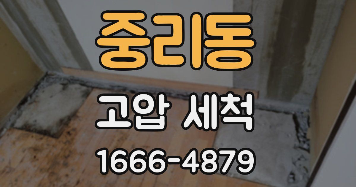 중리동 고압 세척