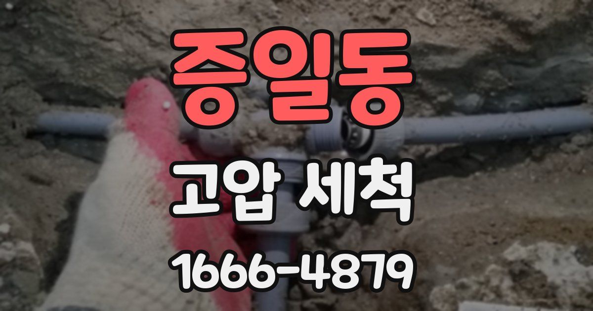 증일동 고압 세척