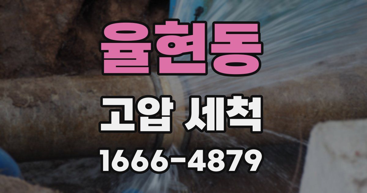 율현동 고압 세척