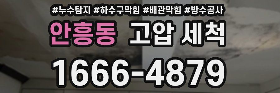 안흥동 고압 세척