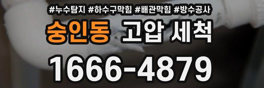 숭인동 고압 세척