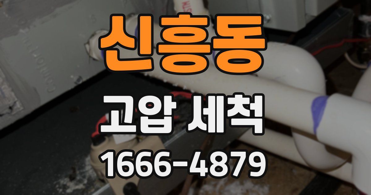 신흥동 고압 세척