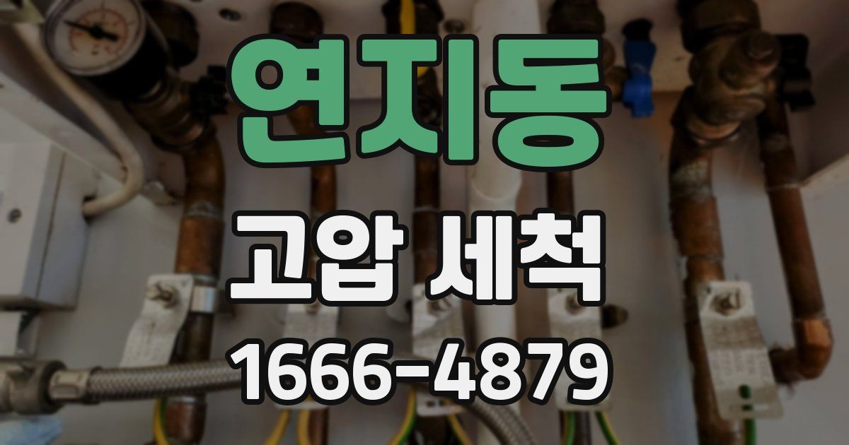연지동 고압 세척