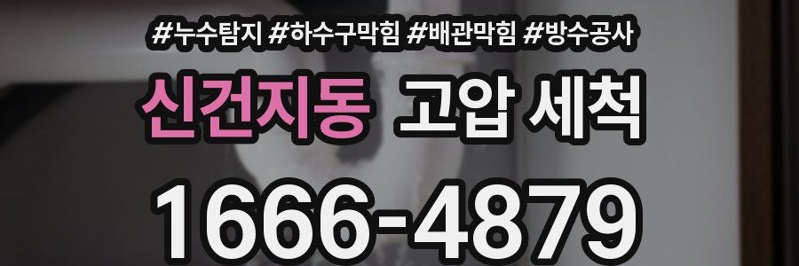 신건지동 고압 세척