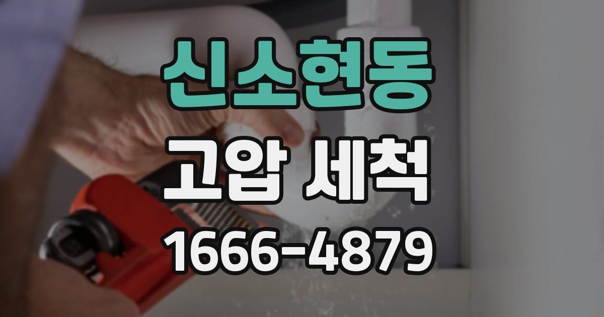 신소현동 고압 세척
