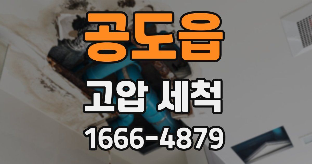 공도읍 고압 세척