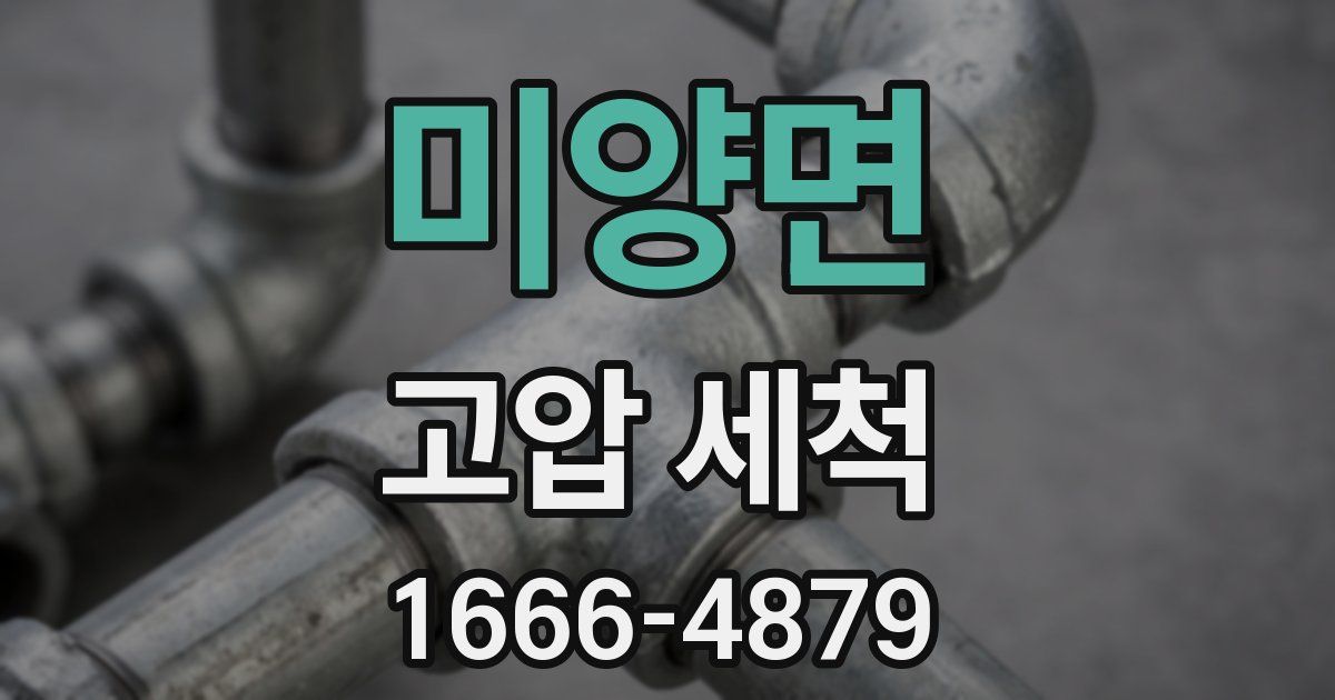 미양면 고압 세척