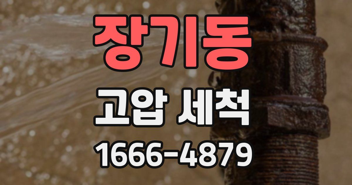 장기동 고압 세척