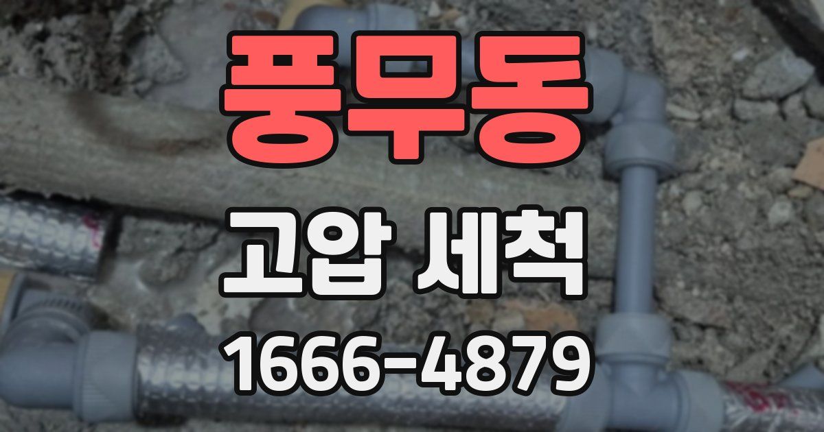 풍무동 고압 세척