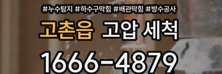 고촌읍 고압 세척