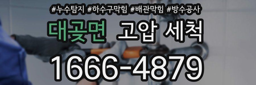 대곶면 고압 세척