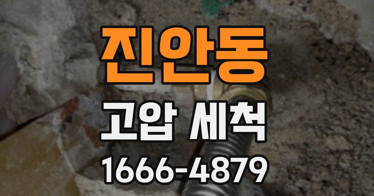 진안동 고압 세척