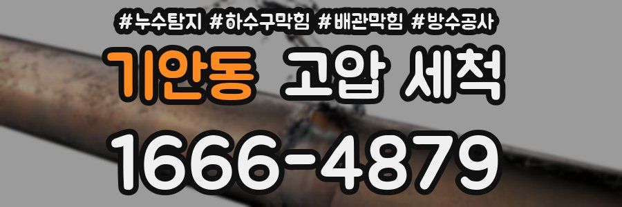 기안동 고압 세척