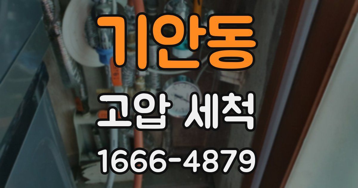 기안동 고압 세척