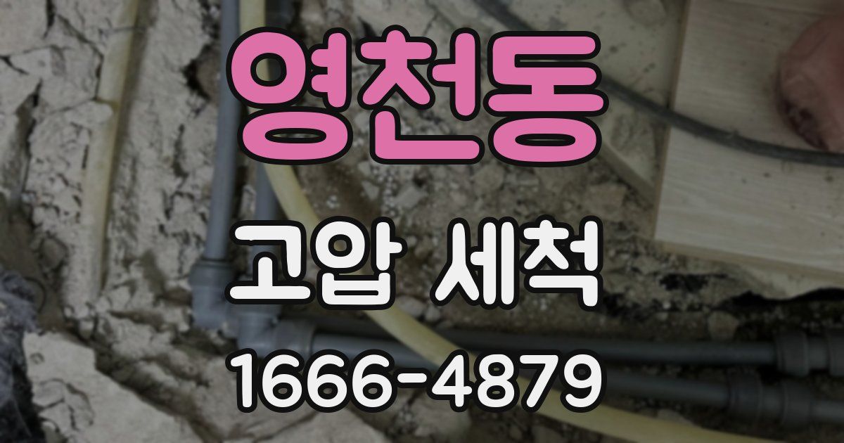 영천동 고압 세척