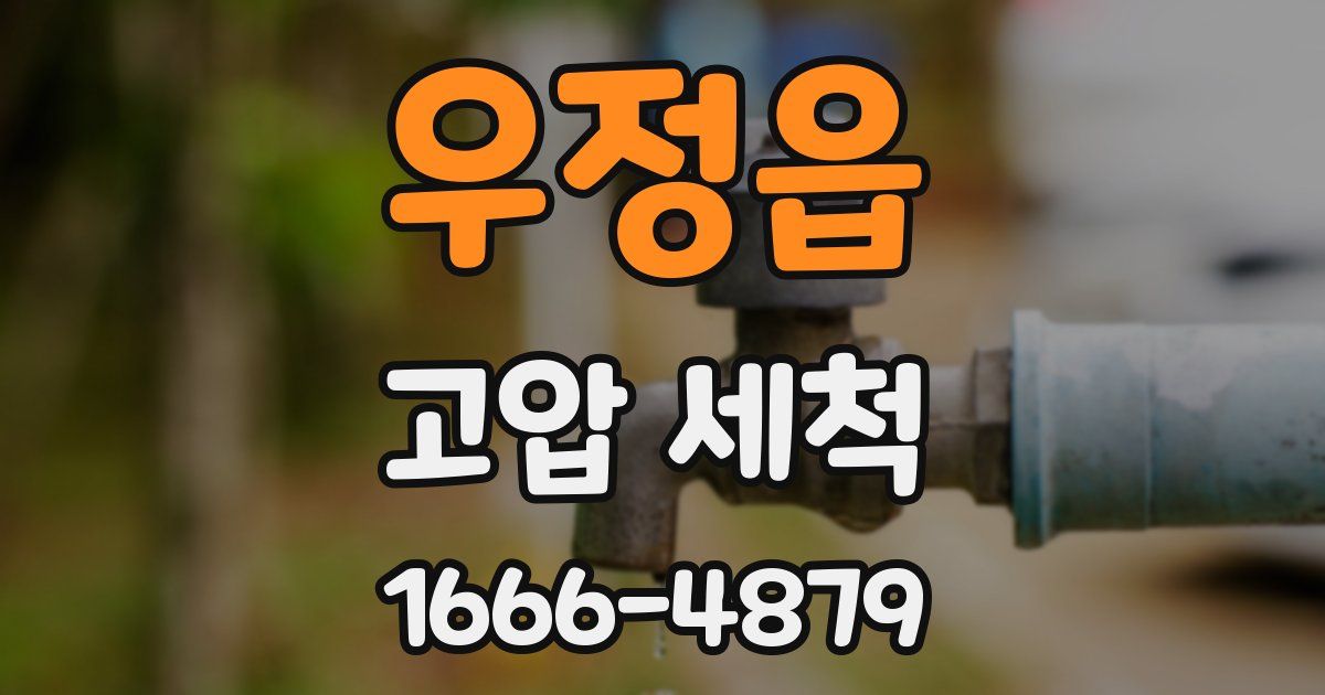 우정읍 고압 세척