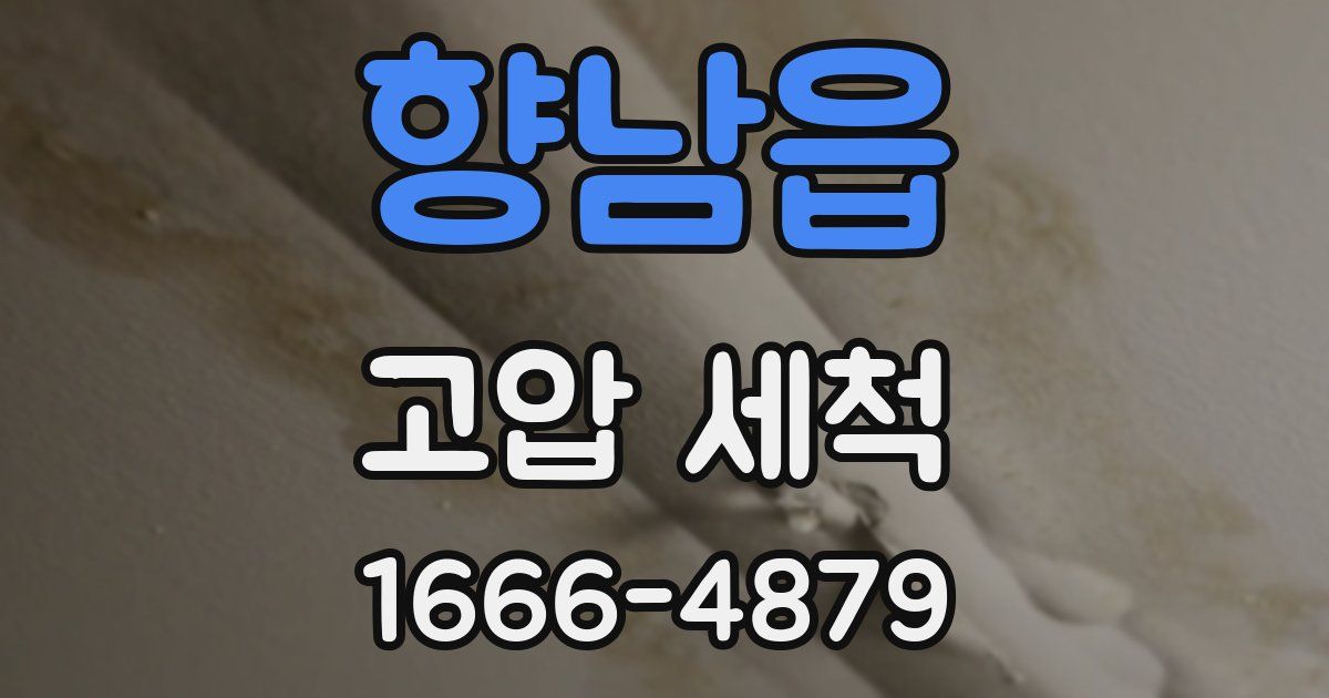 향남읍 고압 세척